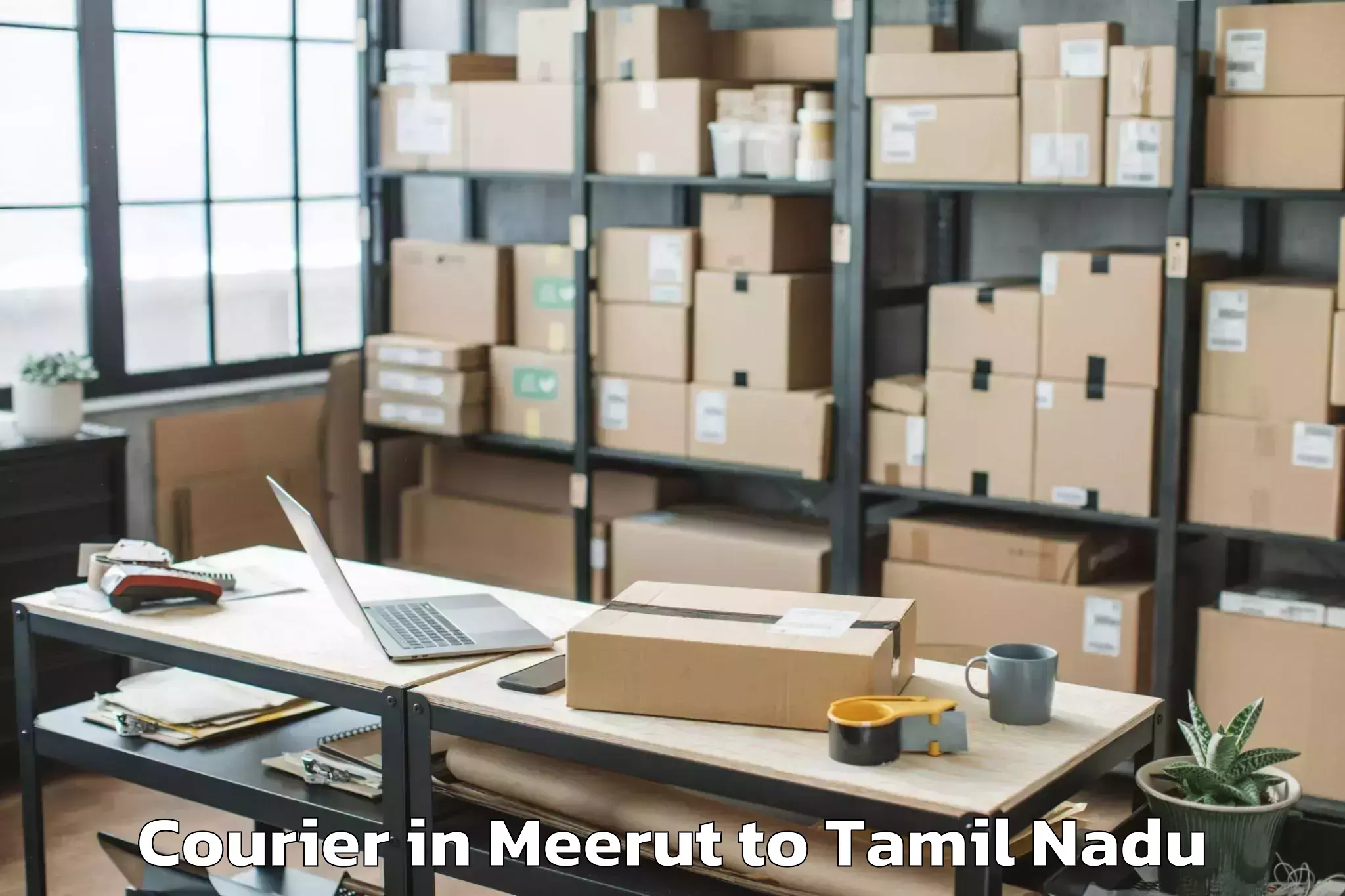 Book Meerut to Poonamallee Courier Online